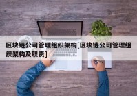 区块链公司管理组织架构[区块链公司管理组织架构及职责]